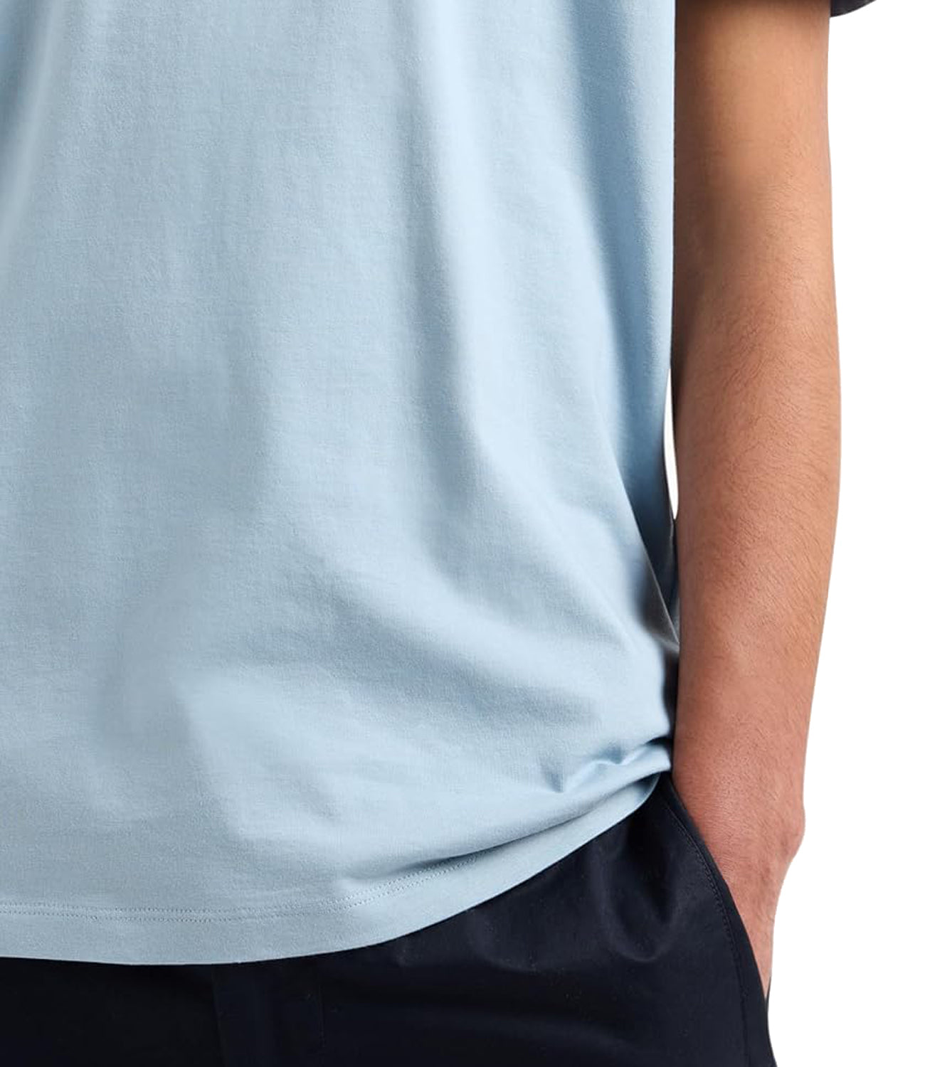 A|X Armani Exchange T-shirt Uomo Mod. XM000752 AF12308 U9287 Celeste Blu