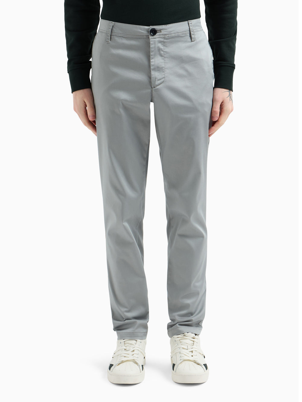 Pantalone Chino Armani Exchange da Uomo - Grigio