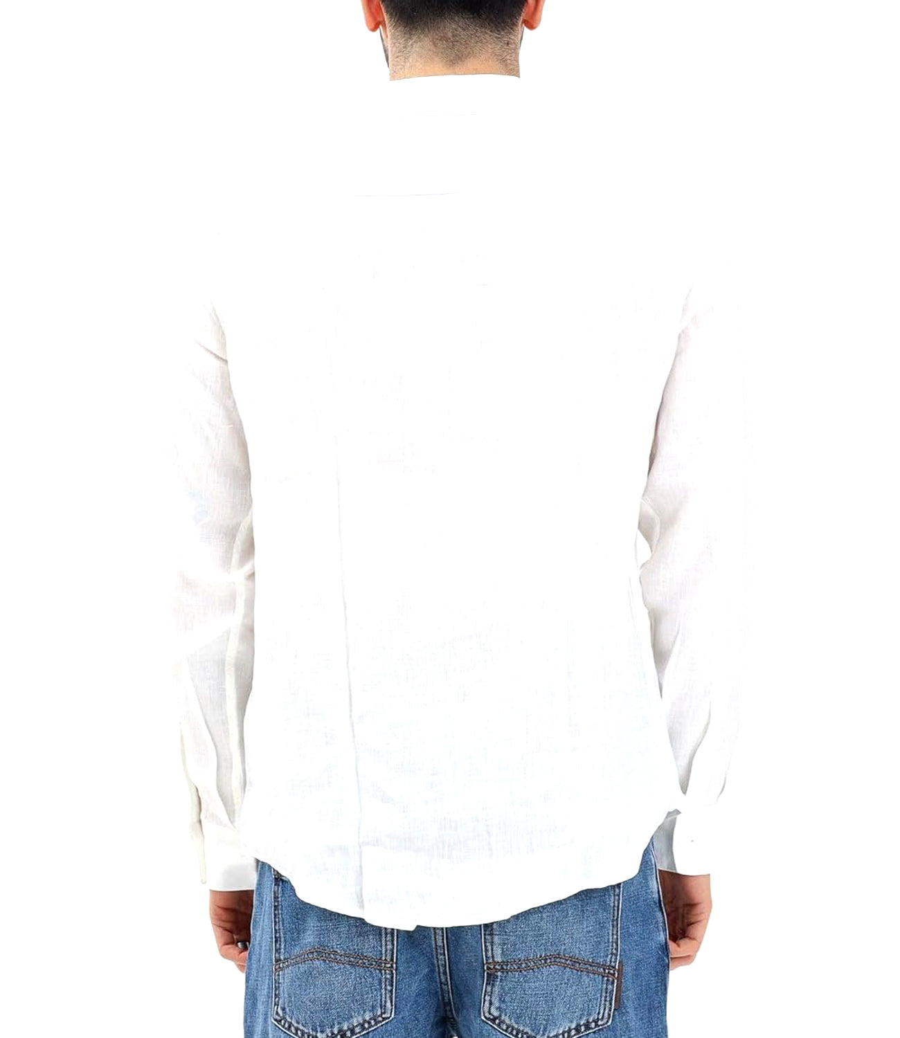 A|X Armani Exchange Camicia Maniche Lunghe Uomo Mod. XM001221 AF14619 U0001 Bianco