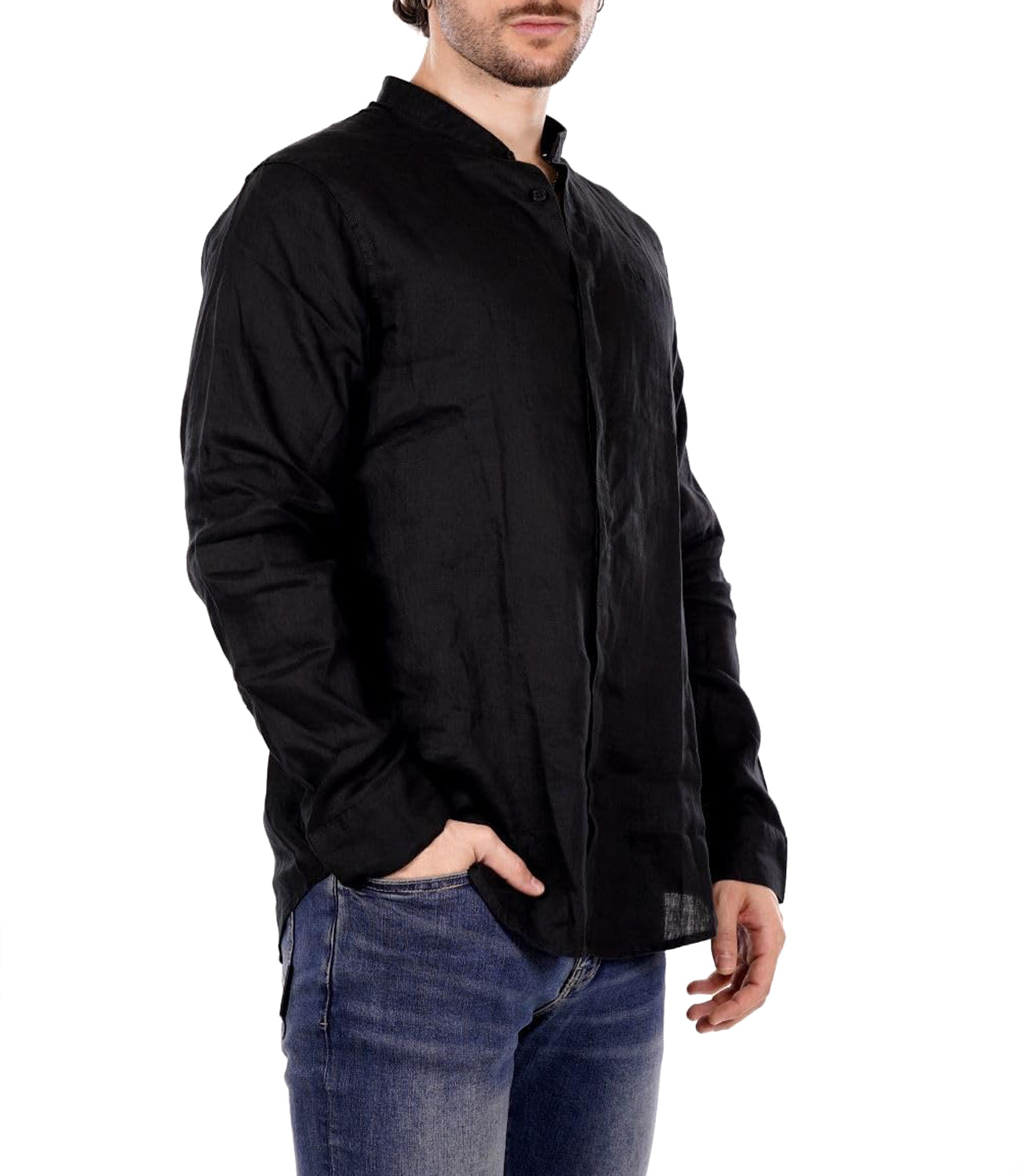 A|X Armani Exchange Camicia Manica Lunga Uomo Mod. XM001222 AF14619 UC001 Nero