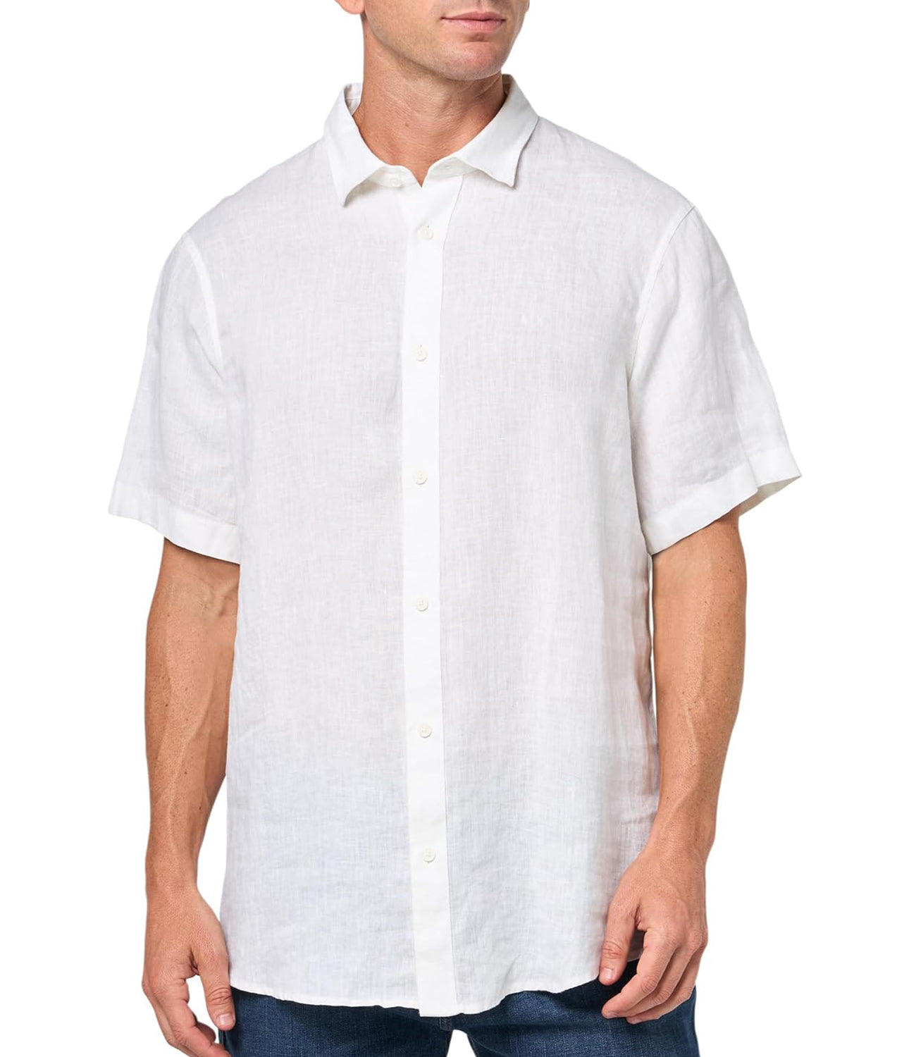 A|X Armani Exchange Camicia m/c Uomo Mod. XM001223 AF14619 U0001 Bianco