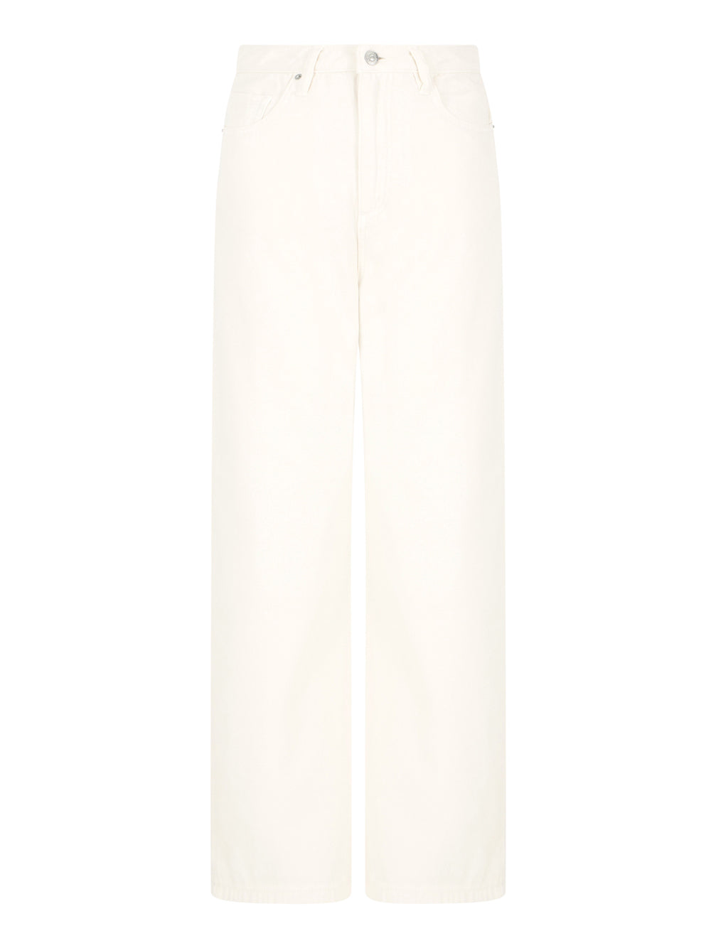 Jeans Wide Armani Exchange da Donna - Avorio