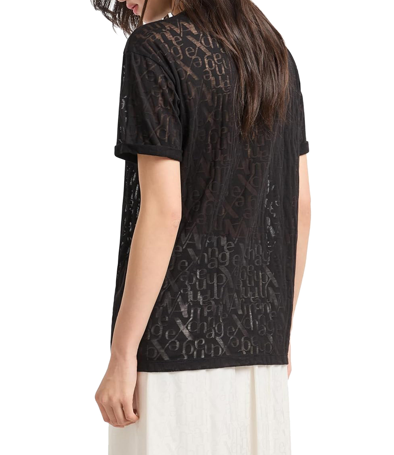 A|X Armani Exchange T-shirt Donna Mod. XW000103 AF10835 FC040 Nero