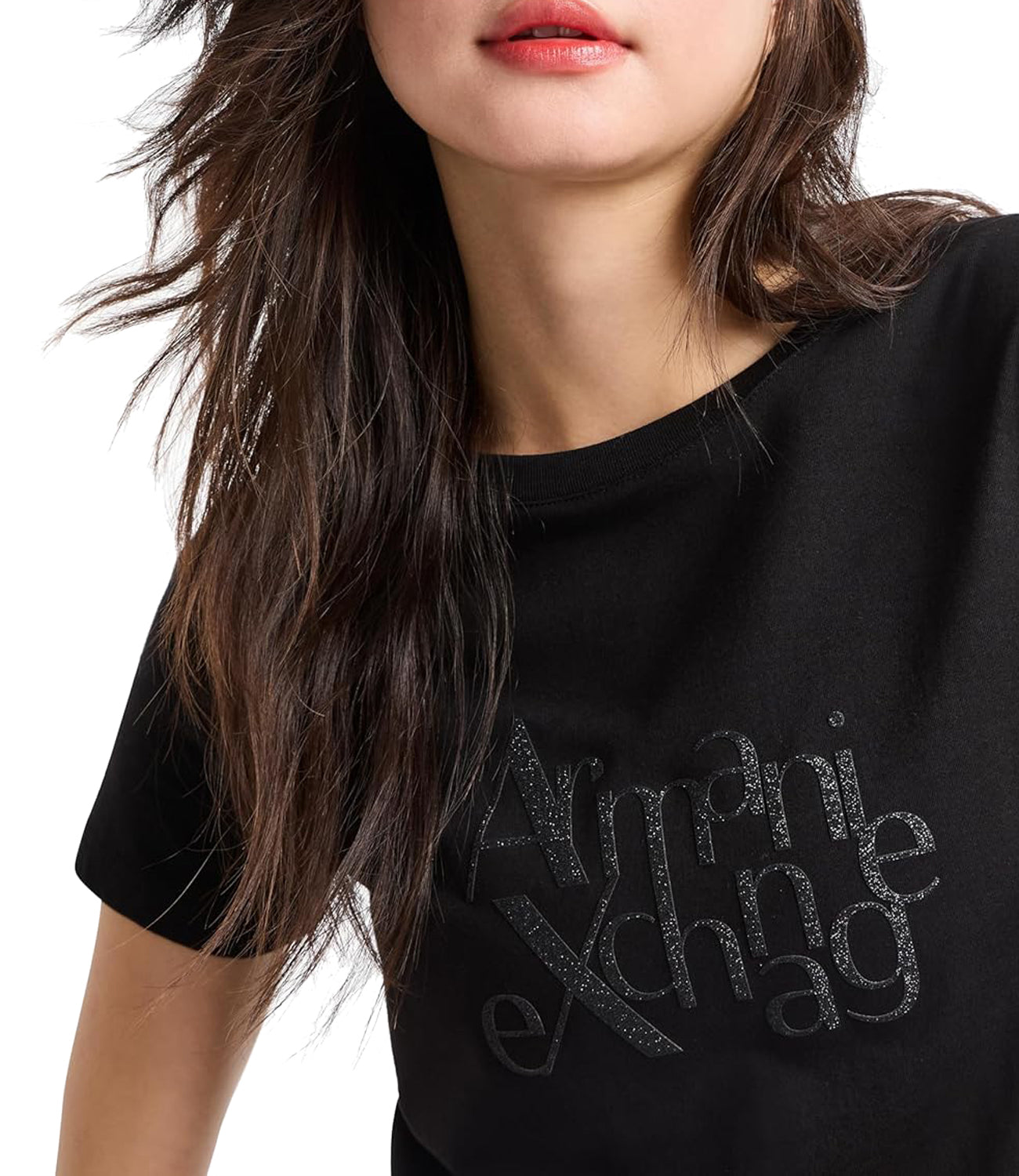 A|X Armani Exchange T-shirt Donna Mod. XW000109 AF10359 UC001 Nero
