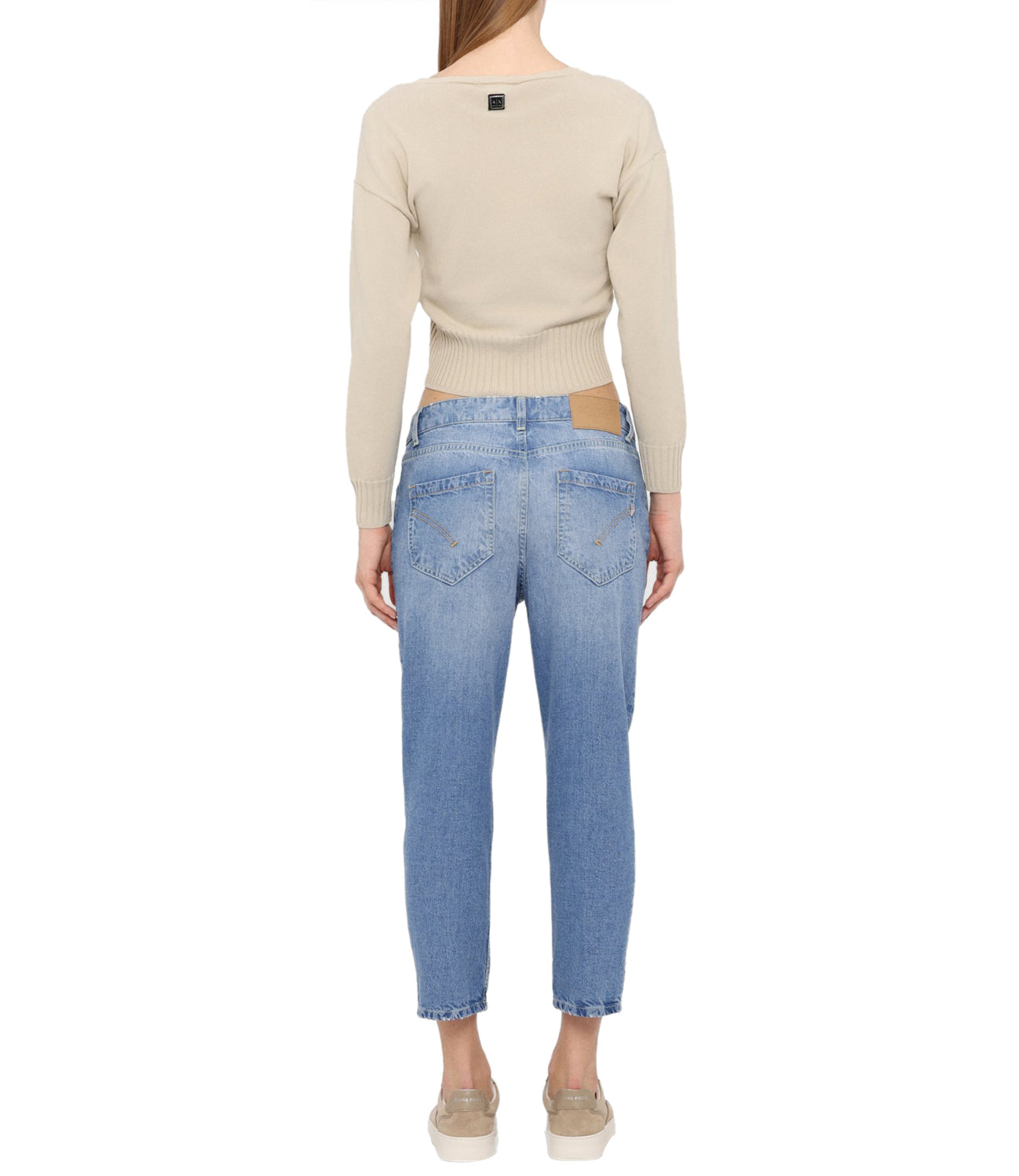 A|X Armani Exchange Maglia Donna Mod. XW000117 AF10352 U1095 Sabbia Beige