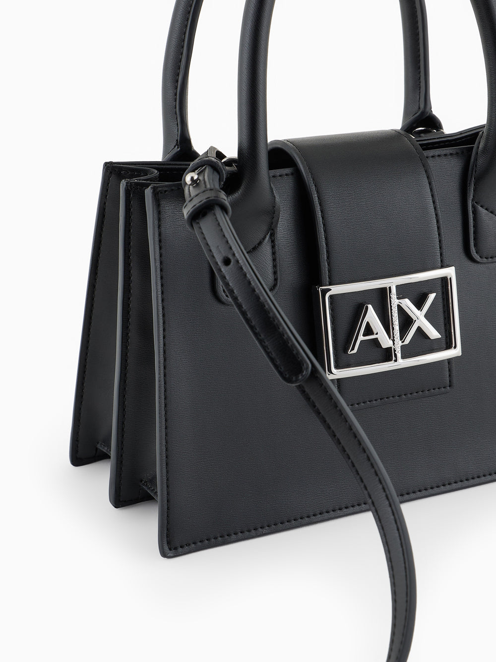 Borsa a Mano Armani Exchange da Donna - Nero