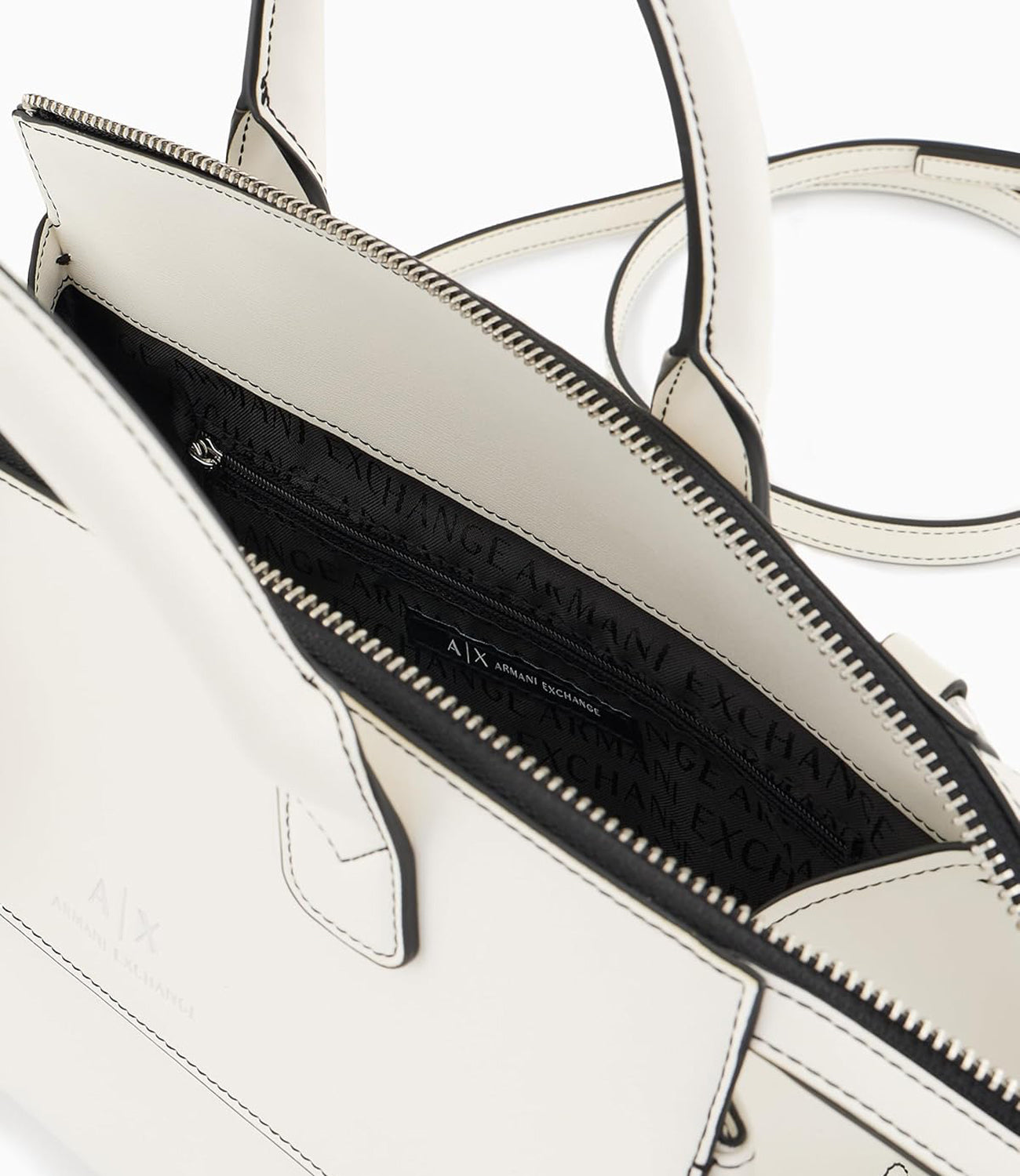 A|X Armani Exchange Borsa Donna Mod. XW000307 AF12040 F0003 Latte Bianco