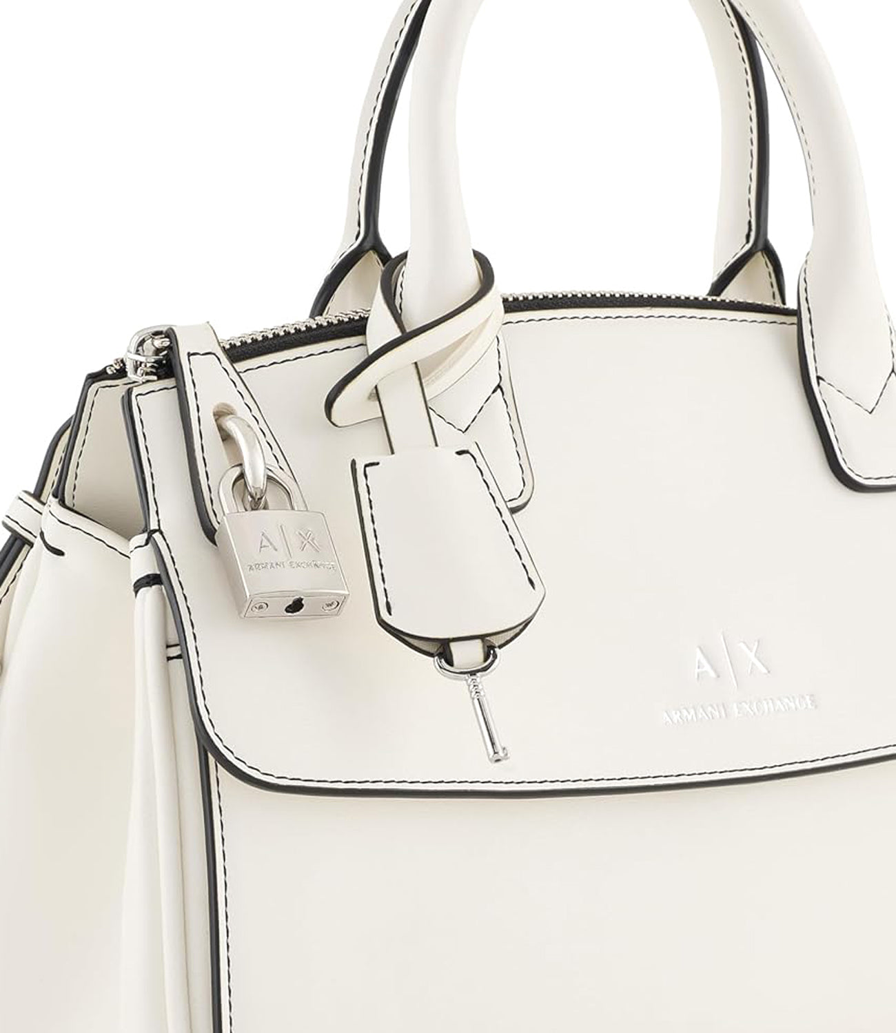 A|X Armani Exchange Borsa Donna Mod. XW000307 AF12040 F0003 Latte Bianco