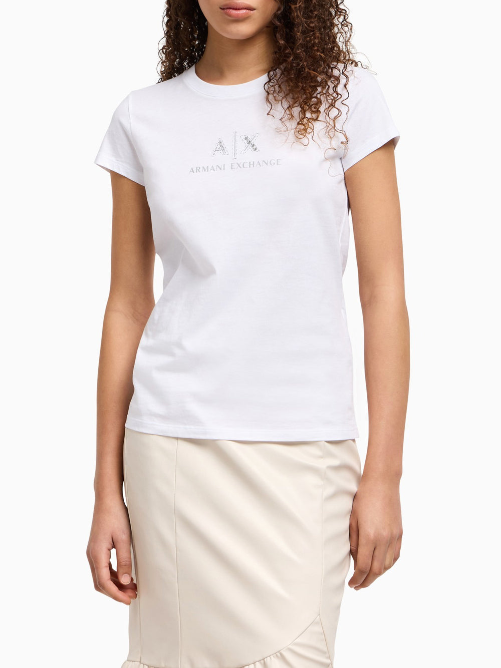 T-shirt Armani Exchange da Donna - Bianco