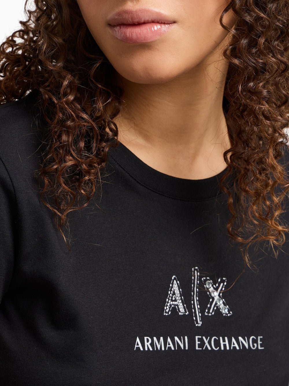 T-shirt Armani Exchange da Donna - Nero