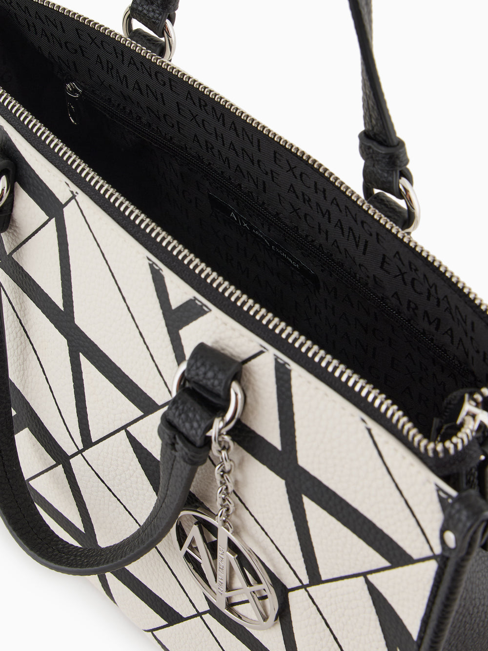 Borsa a Mano Armani Exchange da Donna - Bianco