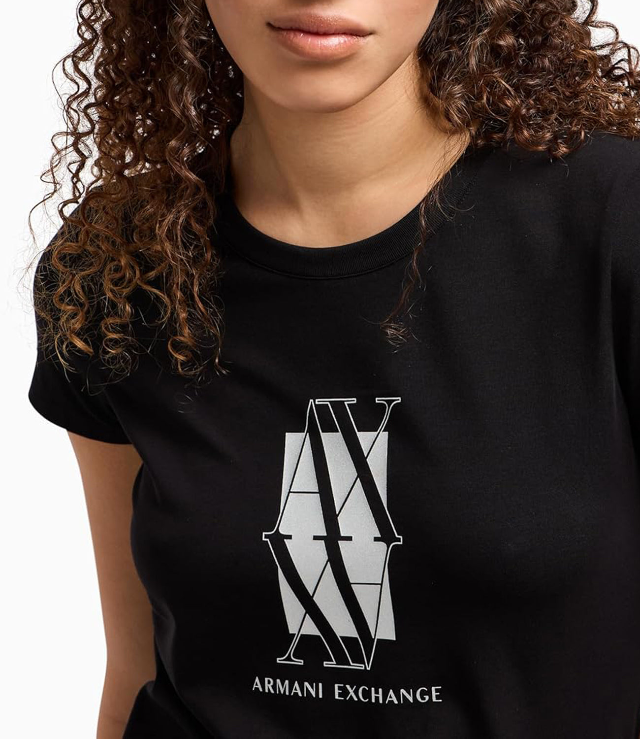 A|X Armani Exchange T-shirt Donna Mod. XW000511 AF11929 UC001 Nero