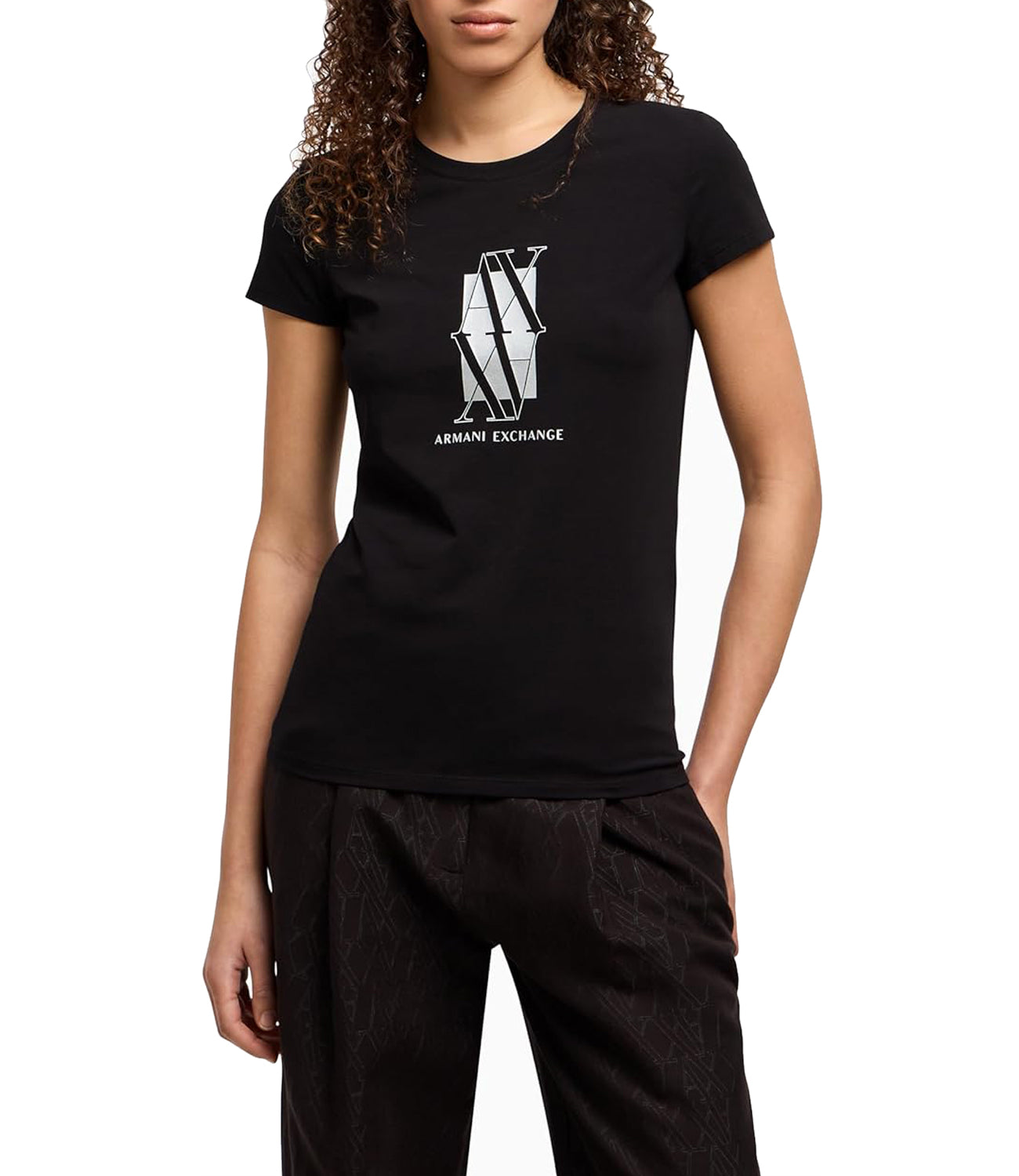 A|X Armani Exchange T-shirt Donna Mod. XW000511 AF11929 UC001 Nero