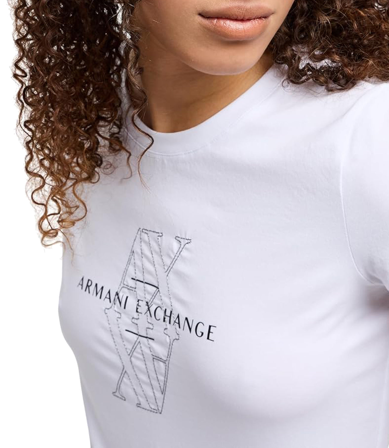 A|X Armani Exchange T-shirt Donna Mod. XW000512 AF11929 U0002 Bianco