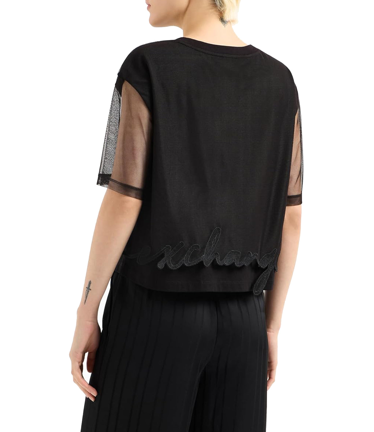 A|X Armani Exchange T-shirt Donna Mod. XW000541 AF10359 UC001 Nero