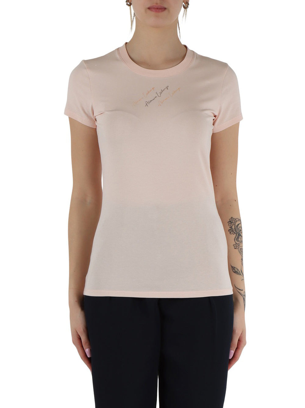 T-shirt Armani Exchange da Donna - Rosa