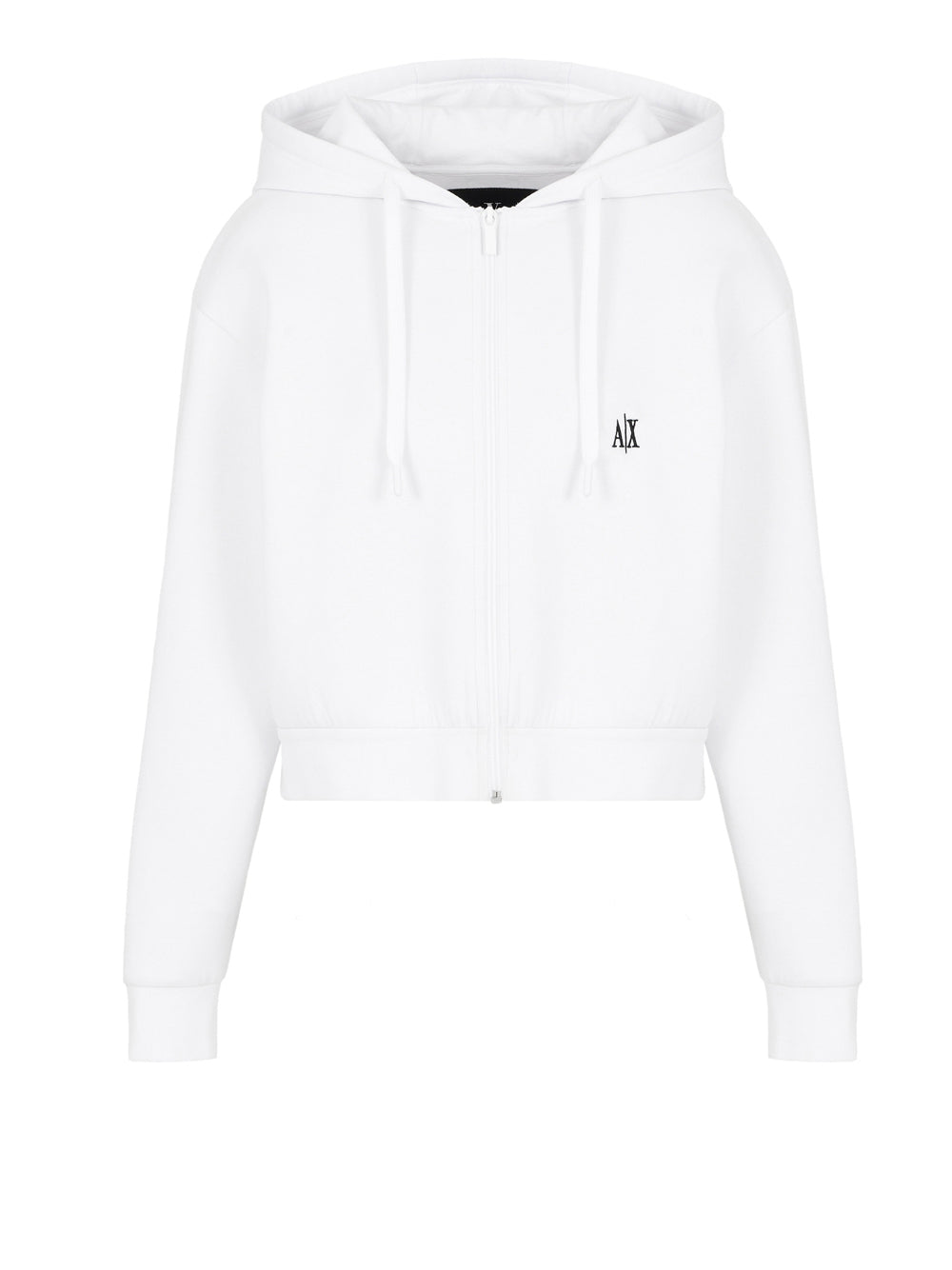 Felpa Zip Armani Exchange da Donna - Bianco