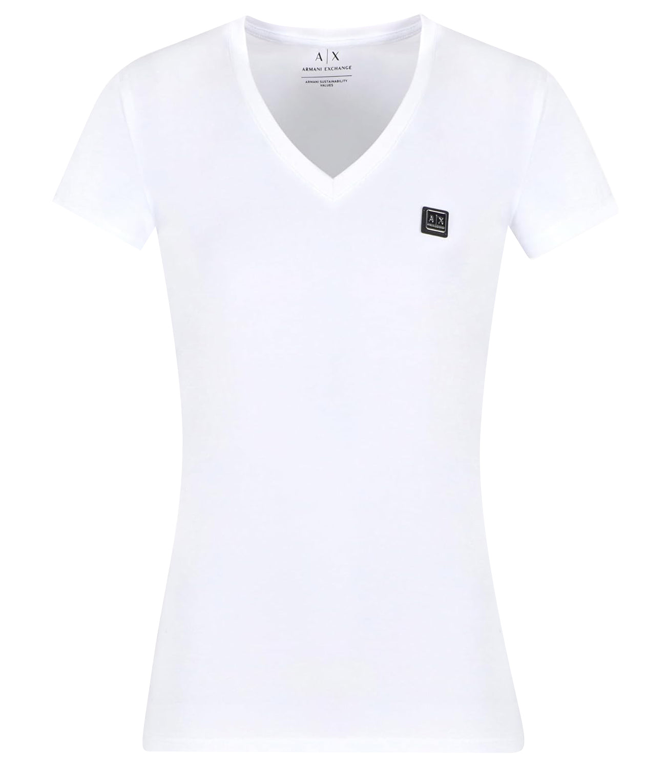 A|X Armani Exchange T-shirt Donna Mod. XW000X105 AF11929 U0002 Bianco