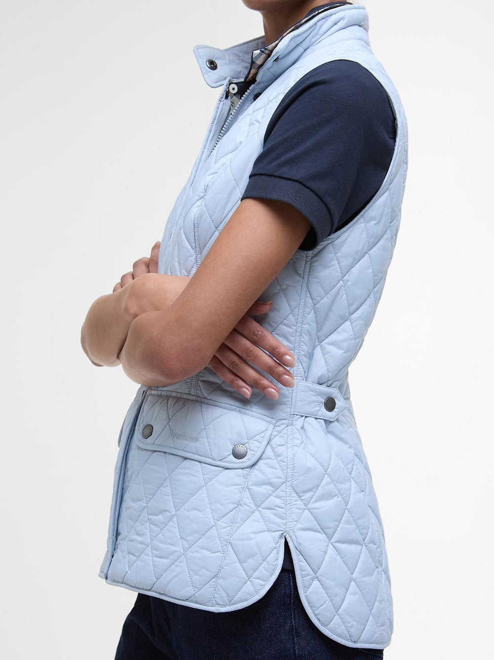 Smanicato Barbour Otterburn da Donna - Celeste