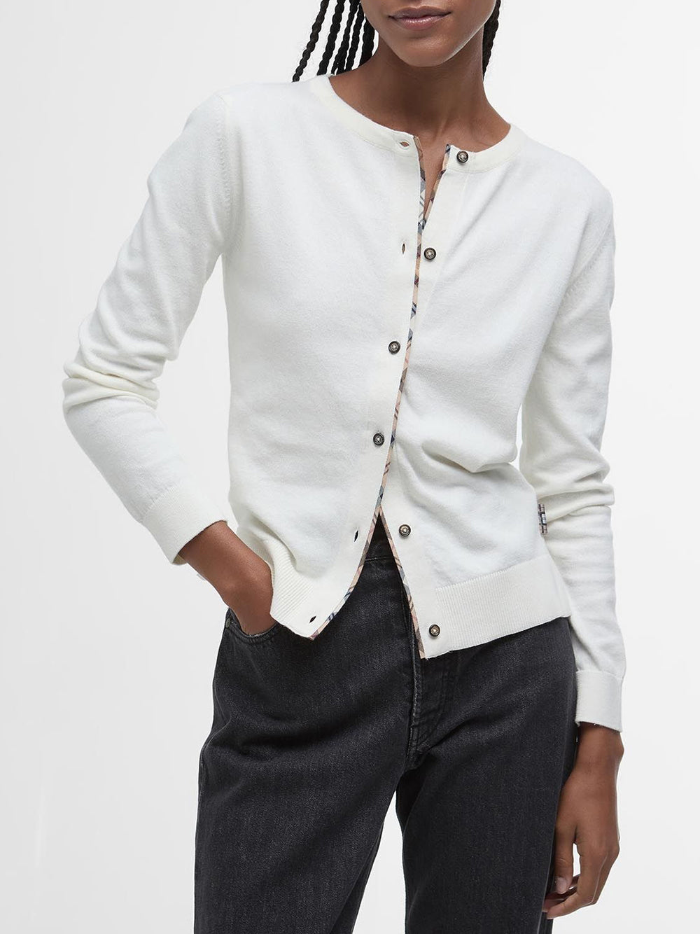 Cardigan Barbour da Donna - Avorio
