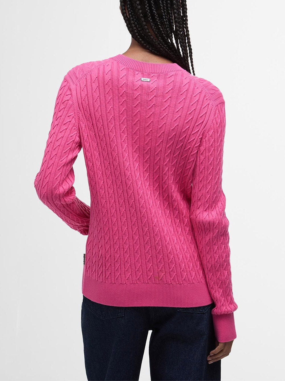 Maglione Barbour Hartland Crew Knitted da Donna - Rosa