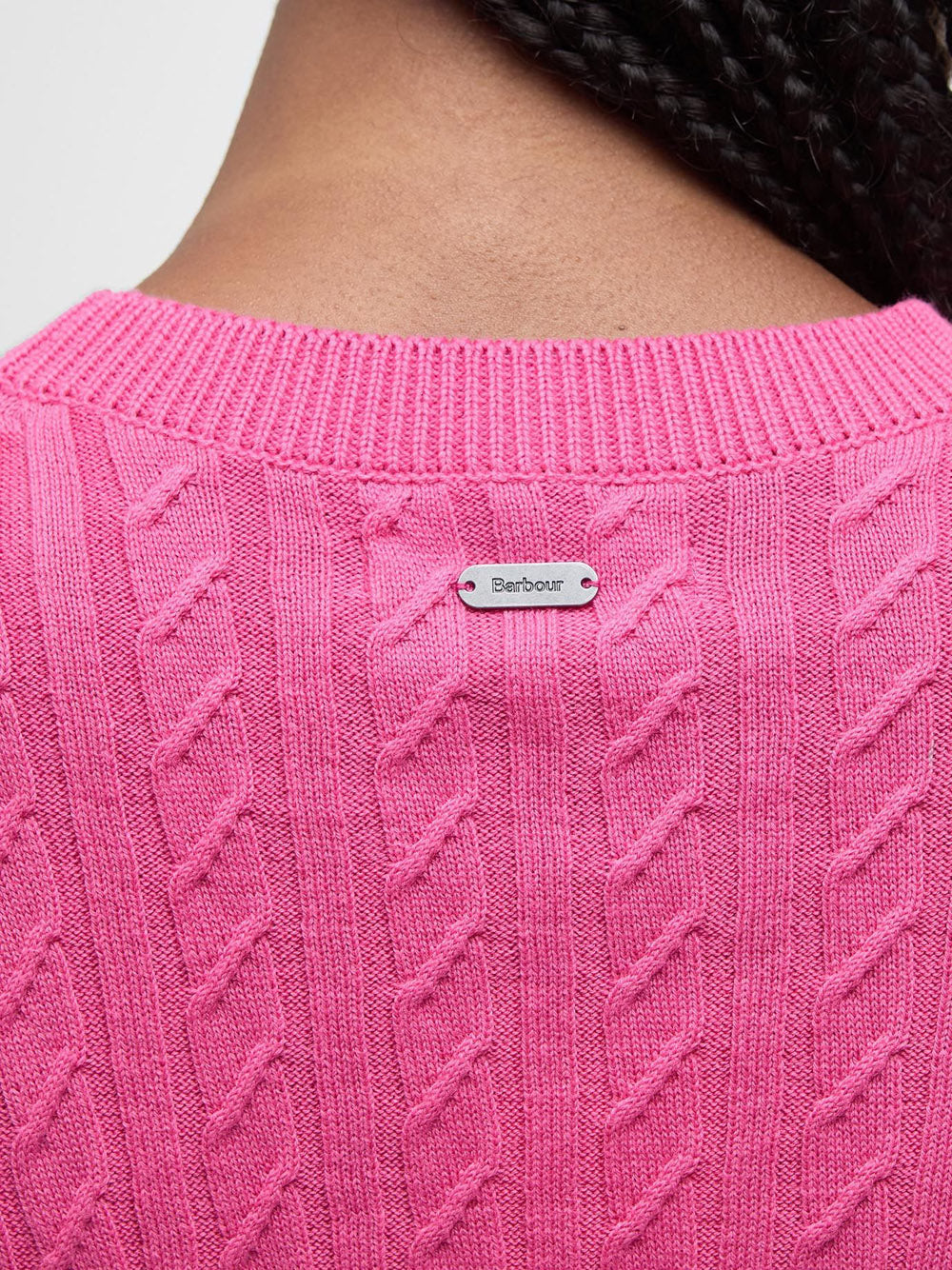 Maglione Barbour Hartland Crew Knitted da Donna - Rosa