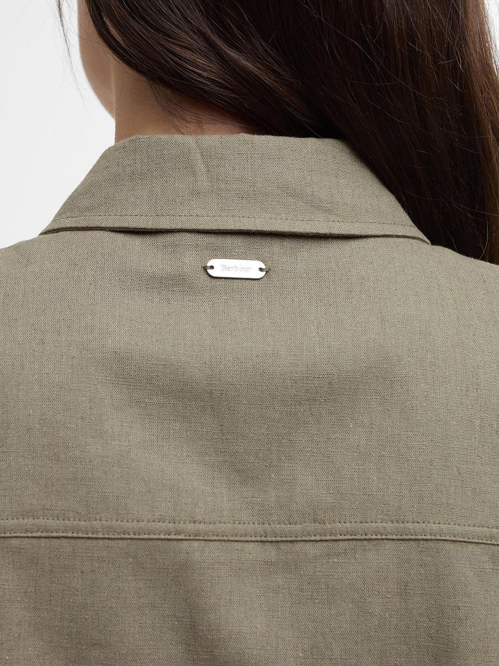 Camicia Casual Barbour Cary da Donna - Verde