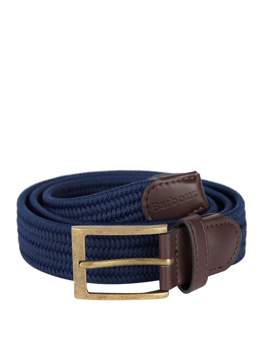 Cintura Barbour Nevis Stretch Webbing da Uomo - Blu
