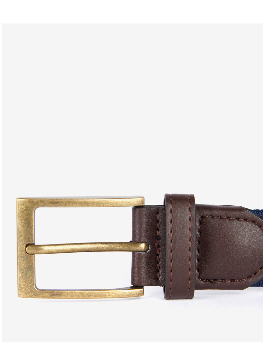 Cintura Barbour Nevis Stretch Webbing da Uomo - Blu