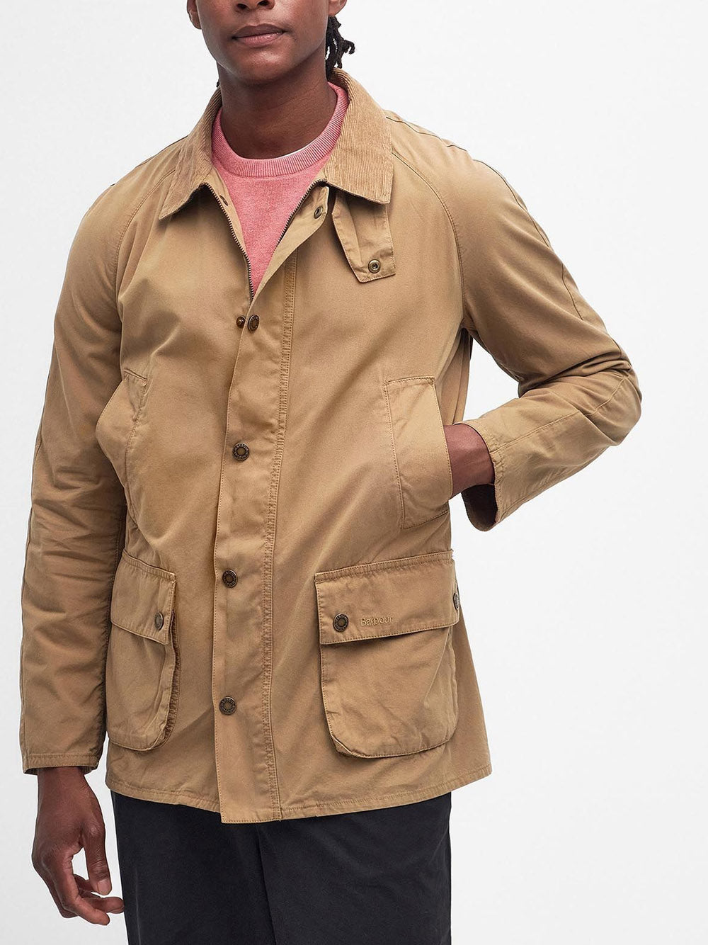 Giubbino Barbour Ashby Casual da Uomo - Beige