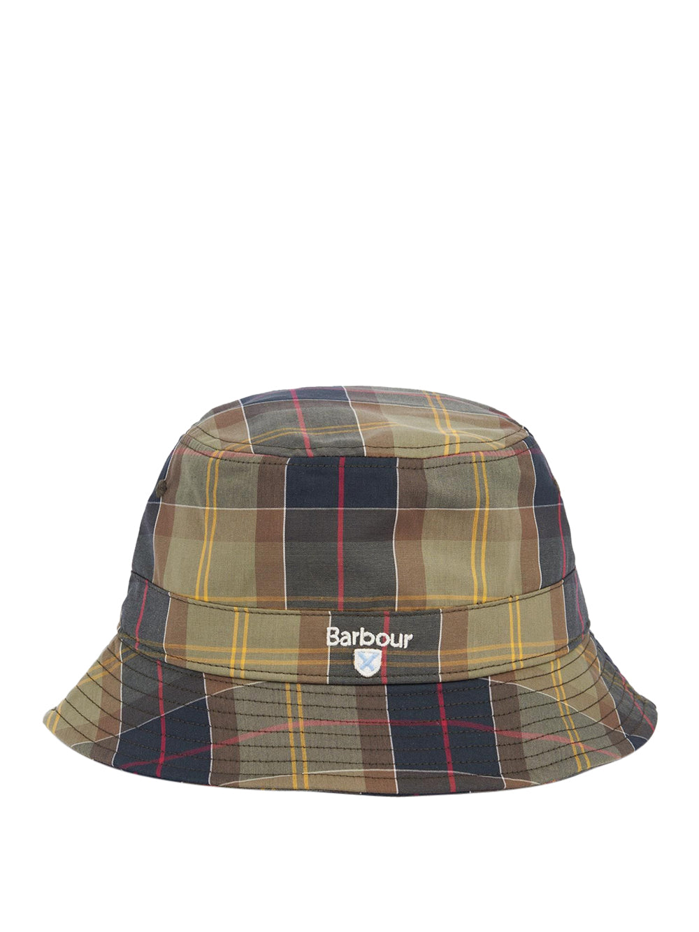 Cappello Barbour Tartan Bucket da Uomo - Verde