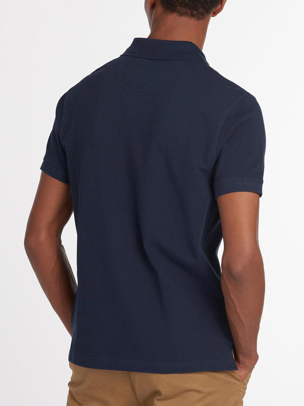 Polo Barbour Tartan Pique da Uomo - Blu