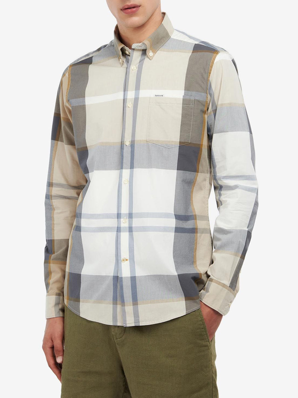 Camicia Casual Barbour da Uomo - Beige