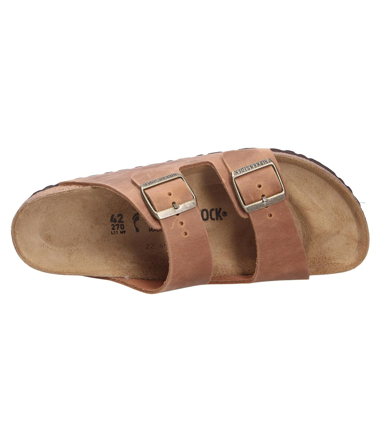 Birkenstock Ciabatta UNISEX Mod. 1028401 ARIZONA COGNAC Cognac Marrone