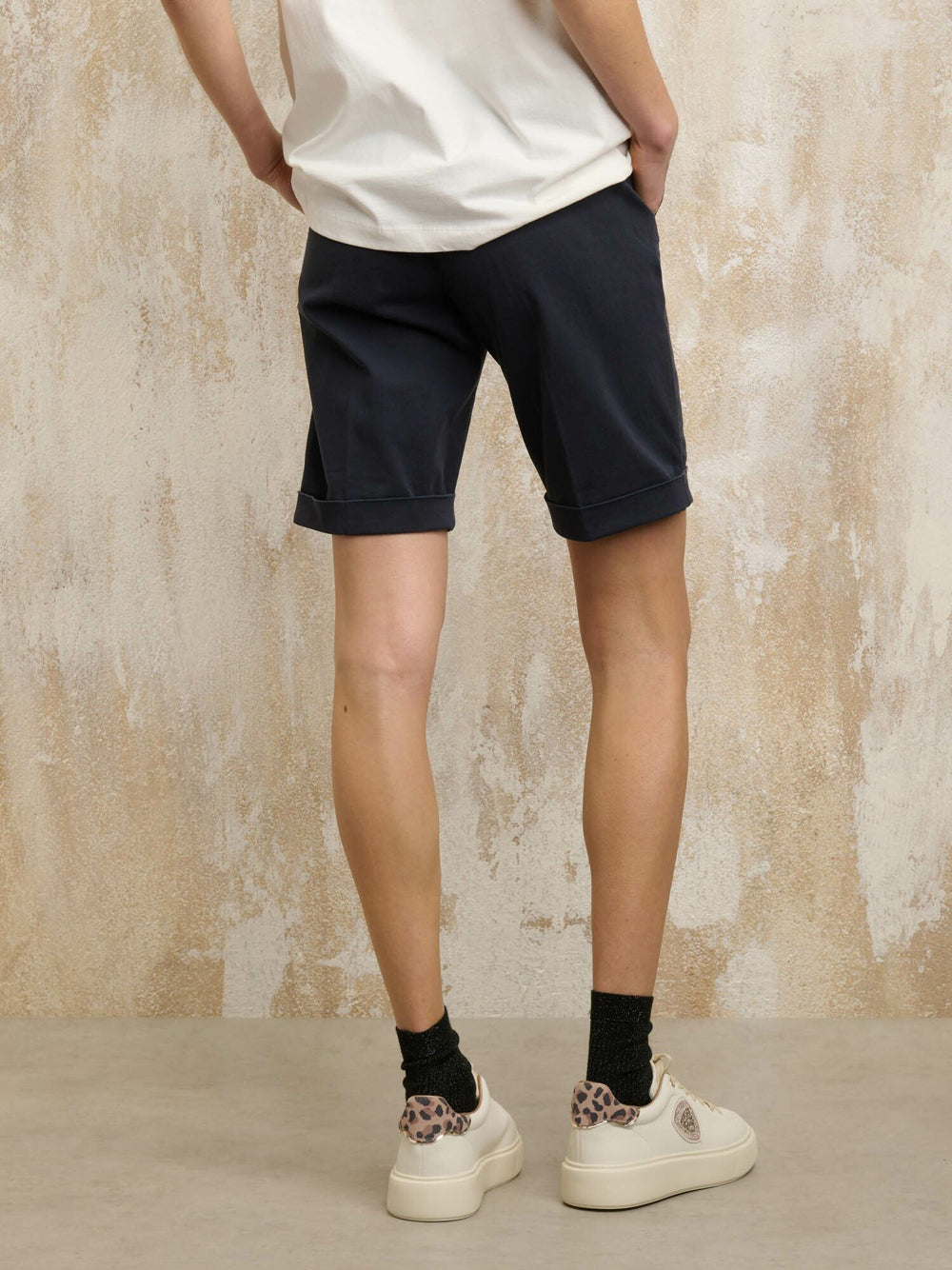 Bermuda Casual Blauer Helena da Donna - Blu