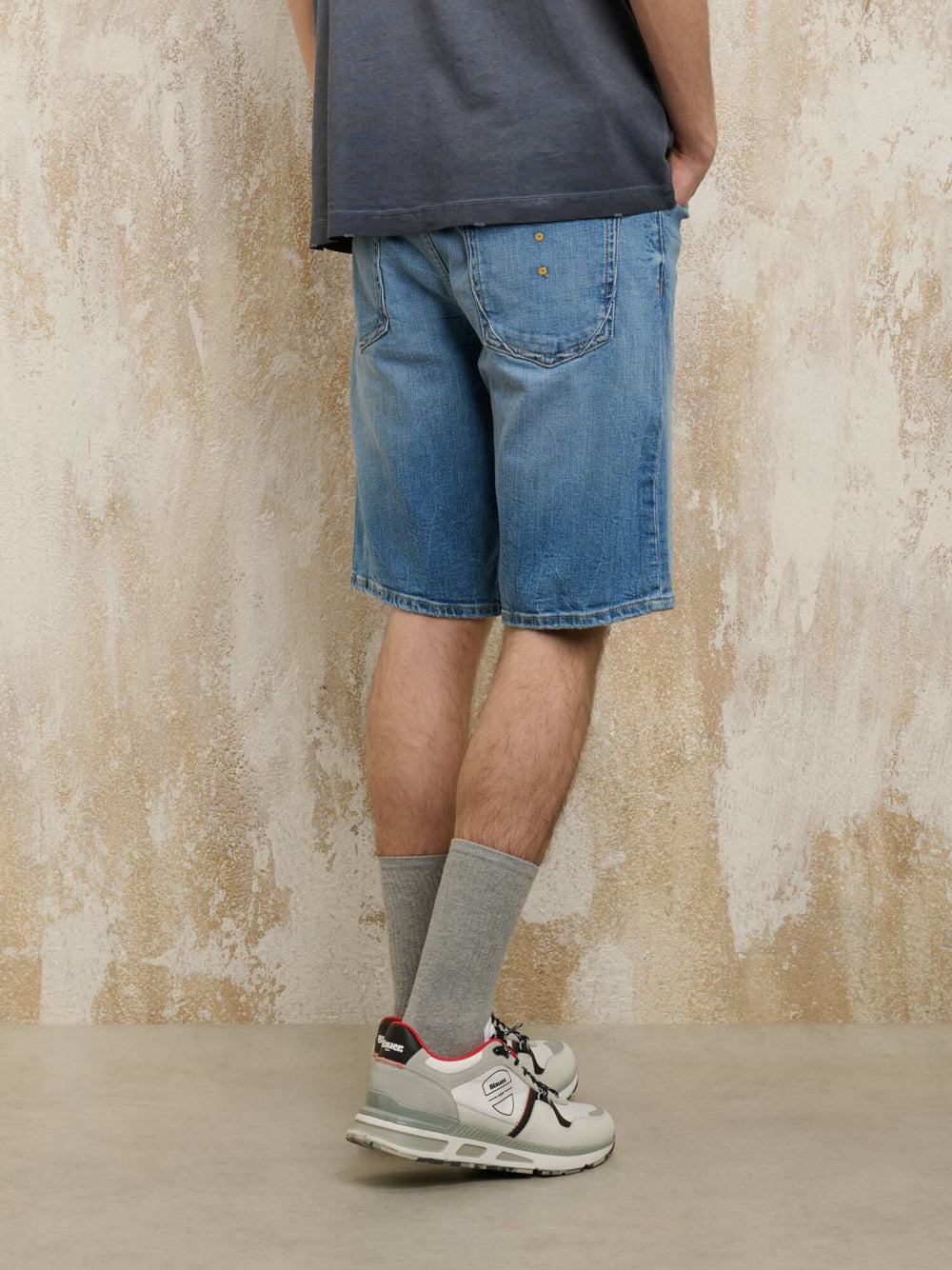 Bermuda Jeans Blauer Union da Uomo - Denim