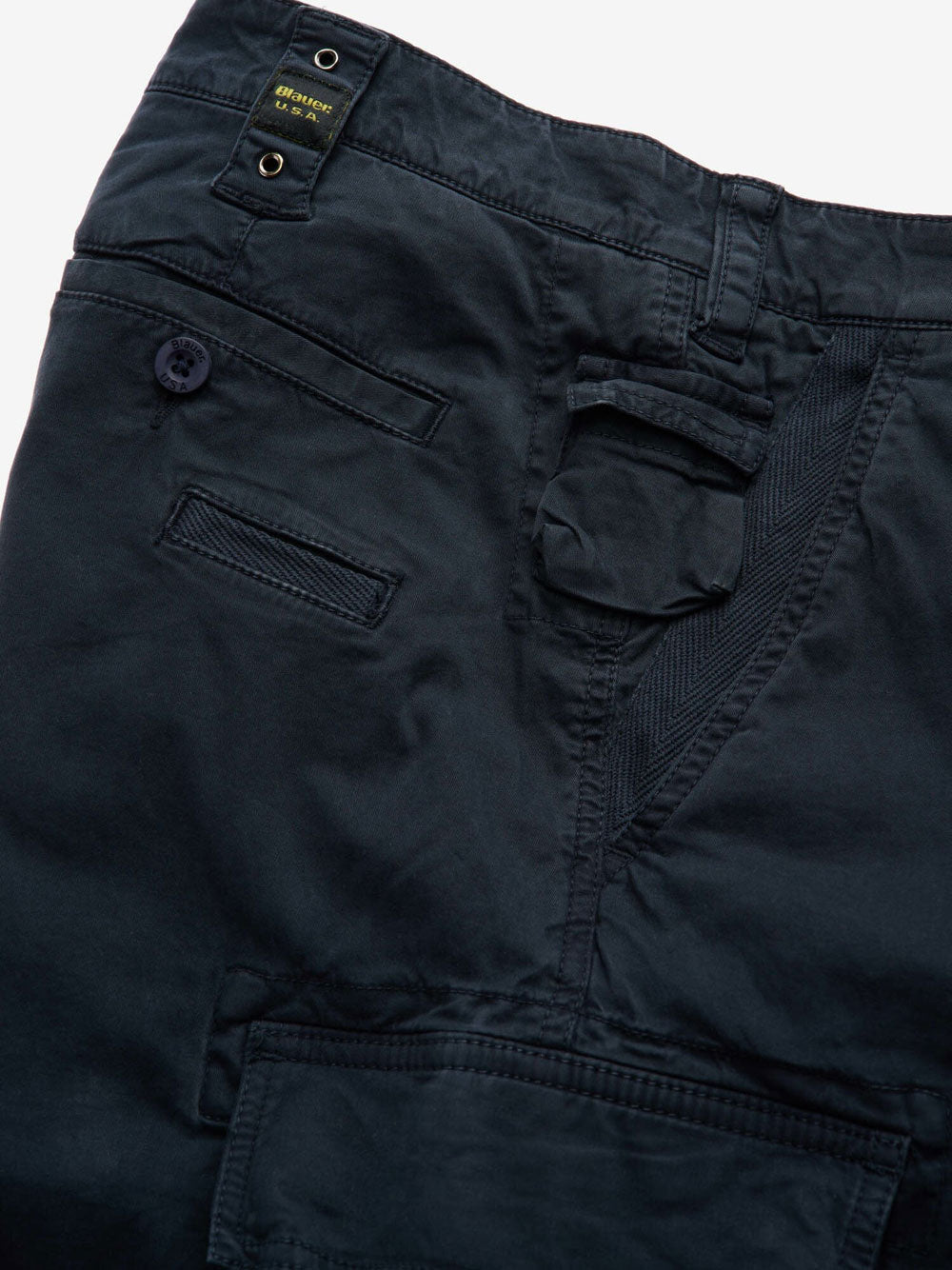 Bermuda Casual Blauer Gallups Cargo da Uomo - Blu