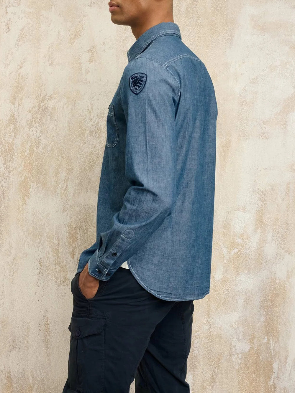 Camicia Jeans Blauer Venden da Uomo - Denim