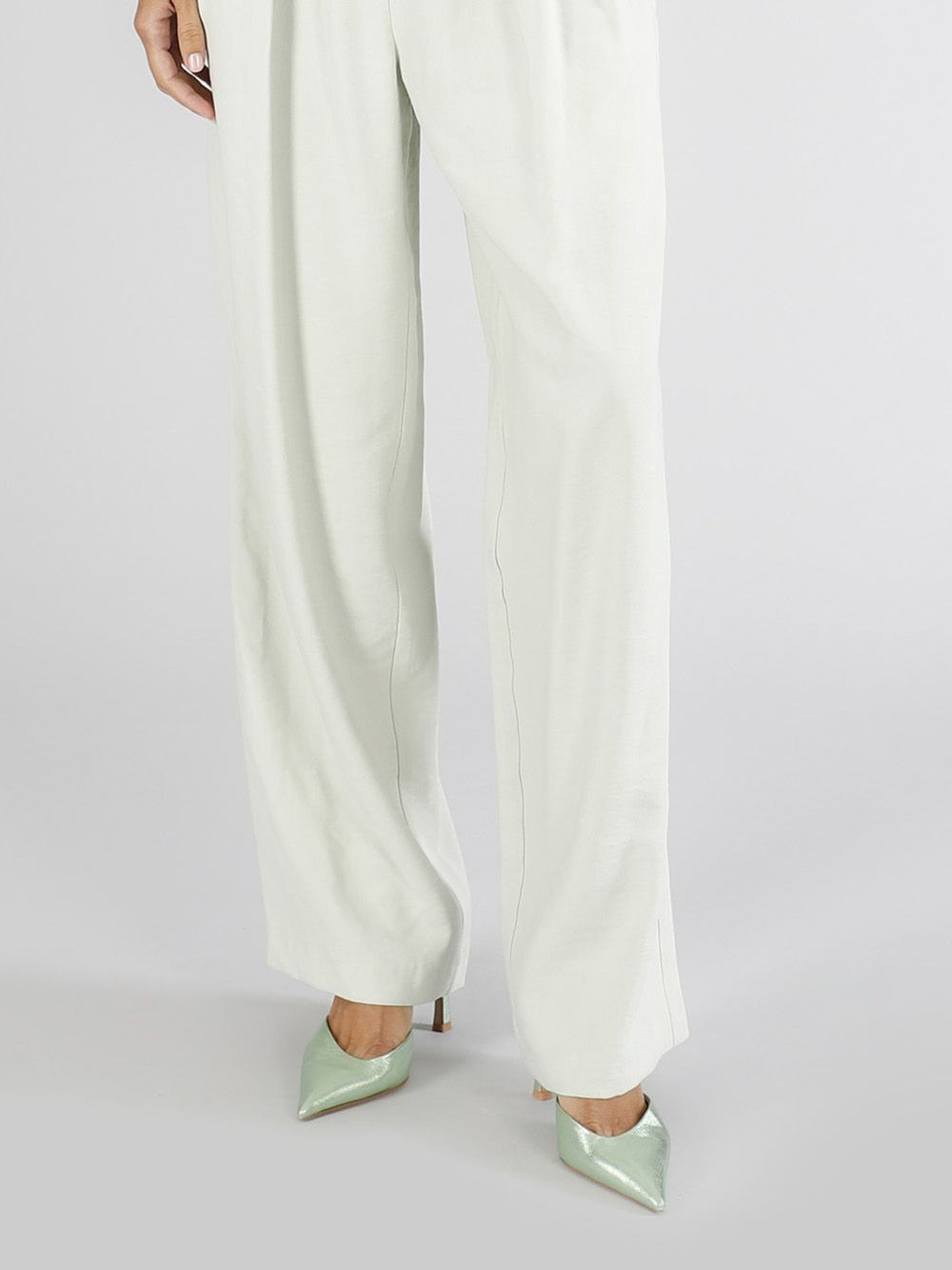 Pantalone Palazzo con Pinces CafèNoir da Donna - Verde