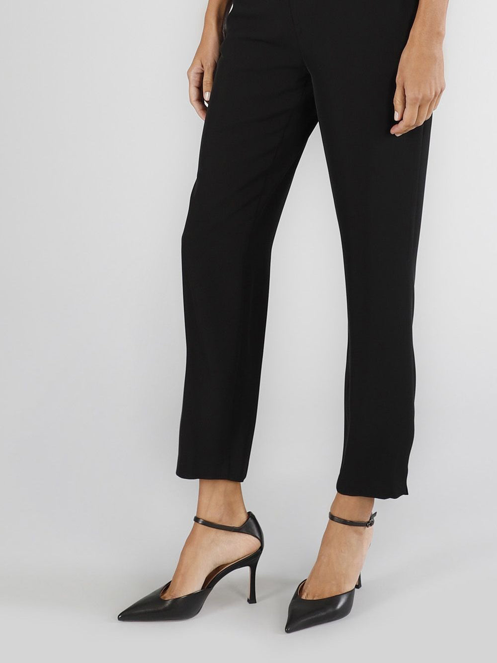 Pantalone Sigaretta Gamba Dritta CafèNoir da Donna - Nero