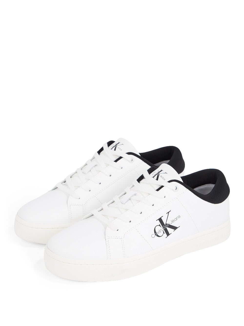 Calvin Klein Calvin Klein Sneakers Classic Cupsole Low Uomo Mod. YM0YM00864 01W Bright White/Black Bianco