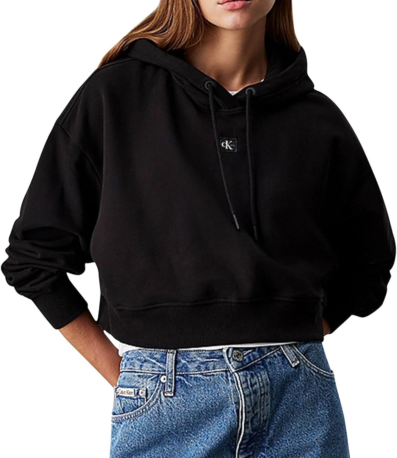 Calvin Klein Calvin Klein Jeans Felpa cappuccio Donna Mod. J20J224746 BEH Nero