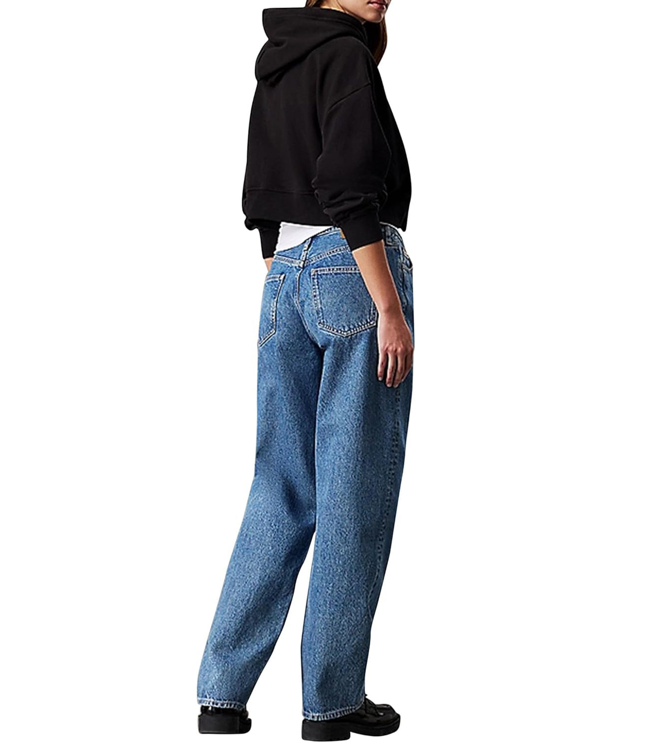 Calvin Klein Calvin Klein Jeans Felpa cappuccio Donna Mod. J20J224746 BEH Nero