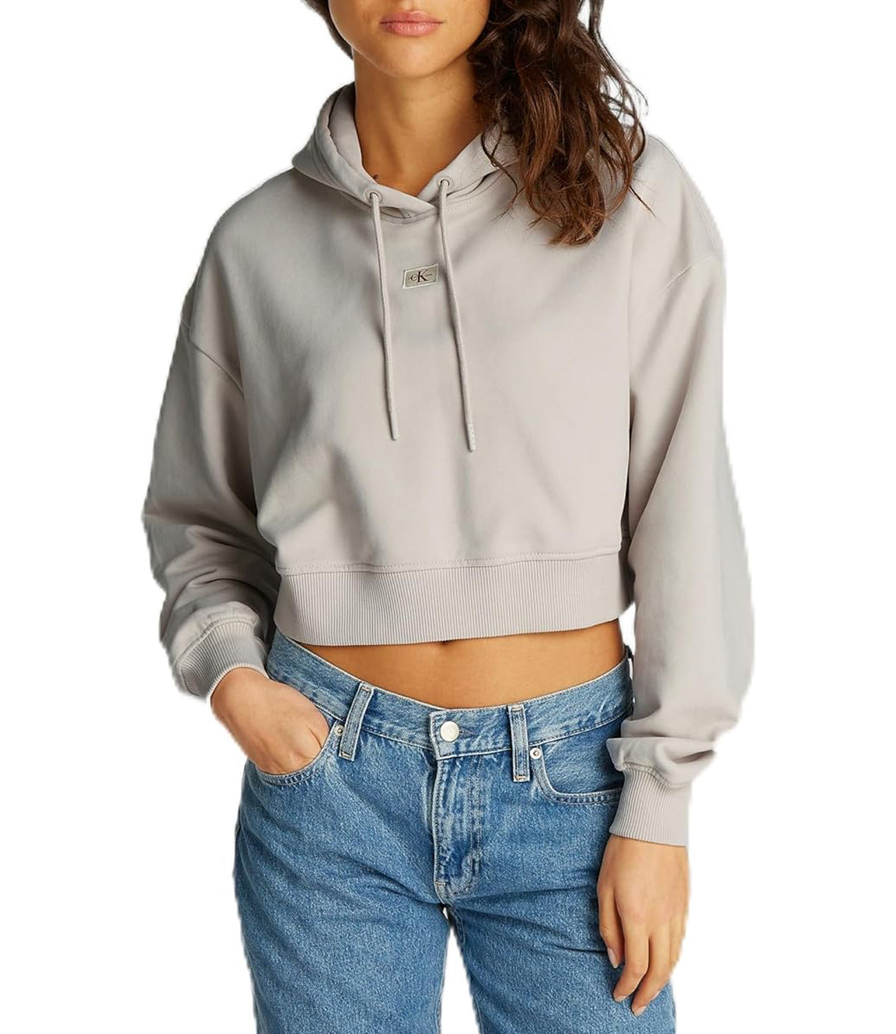 Calvin Klein Calvin Klein Jeans Felpa cappuccio Donna Mod. J20J224746 PDH Sabbia Beige