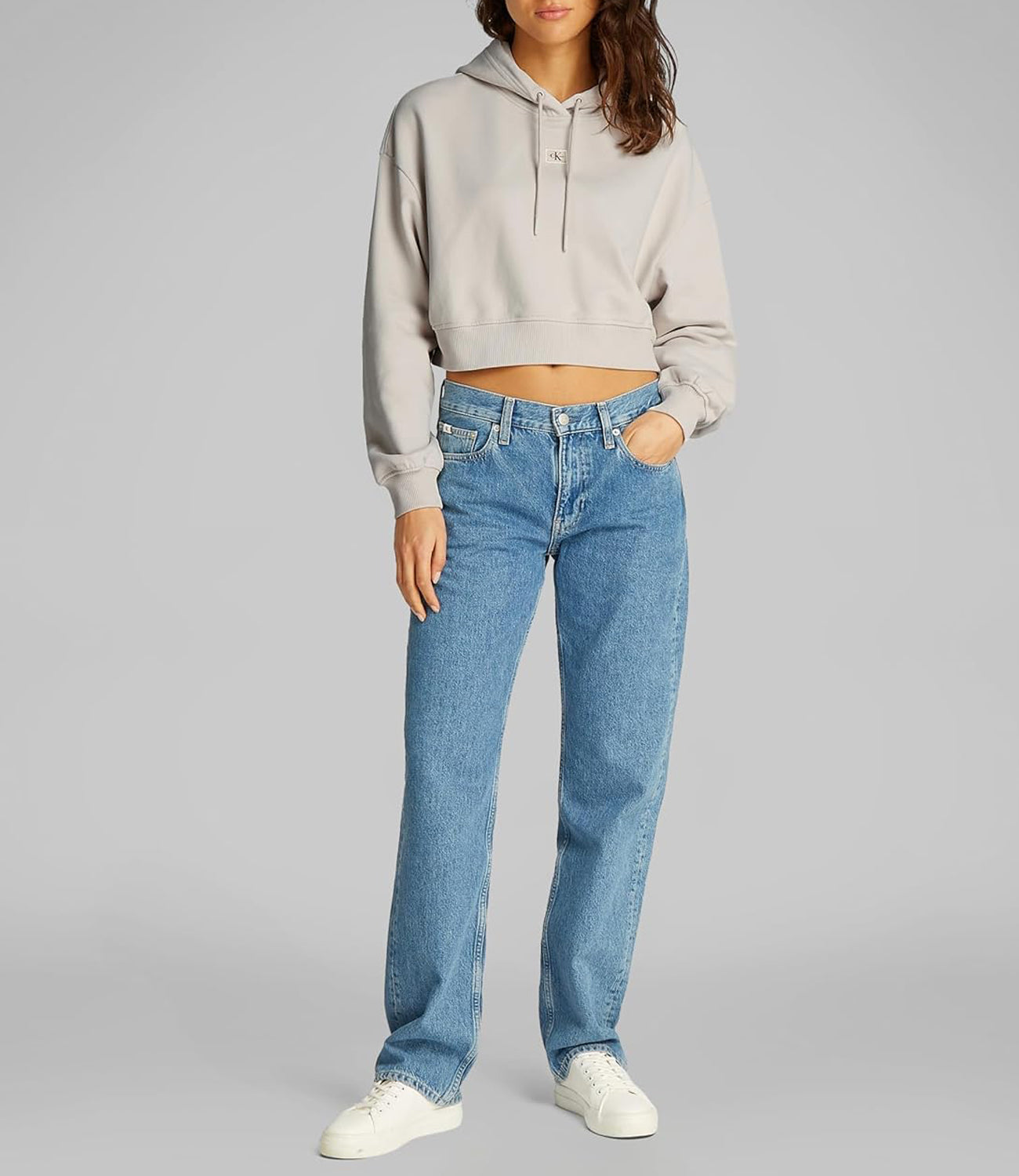 Calvin Klein Calvin Klein Jeans Felpa cappuccio Donna Mod. J20J224746 PDH Sabbia Beige