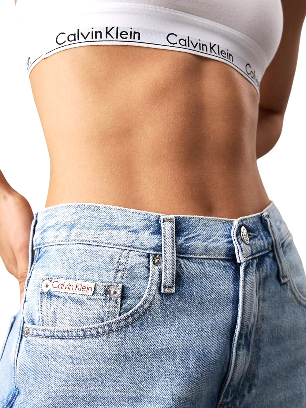 Calvin Klein Calvin Klein Jeans Bermuda Donna Mod. J20J225155 JEANS 1AA Denim Blu