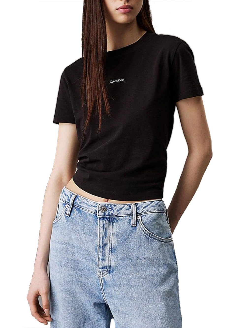 Calvin Klein Calvin Klein Jeans T-shirt Donna Mod. J20J225524 BEH Nero
