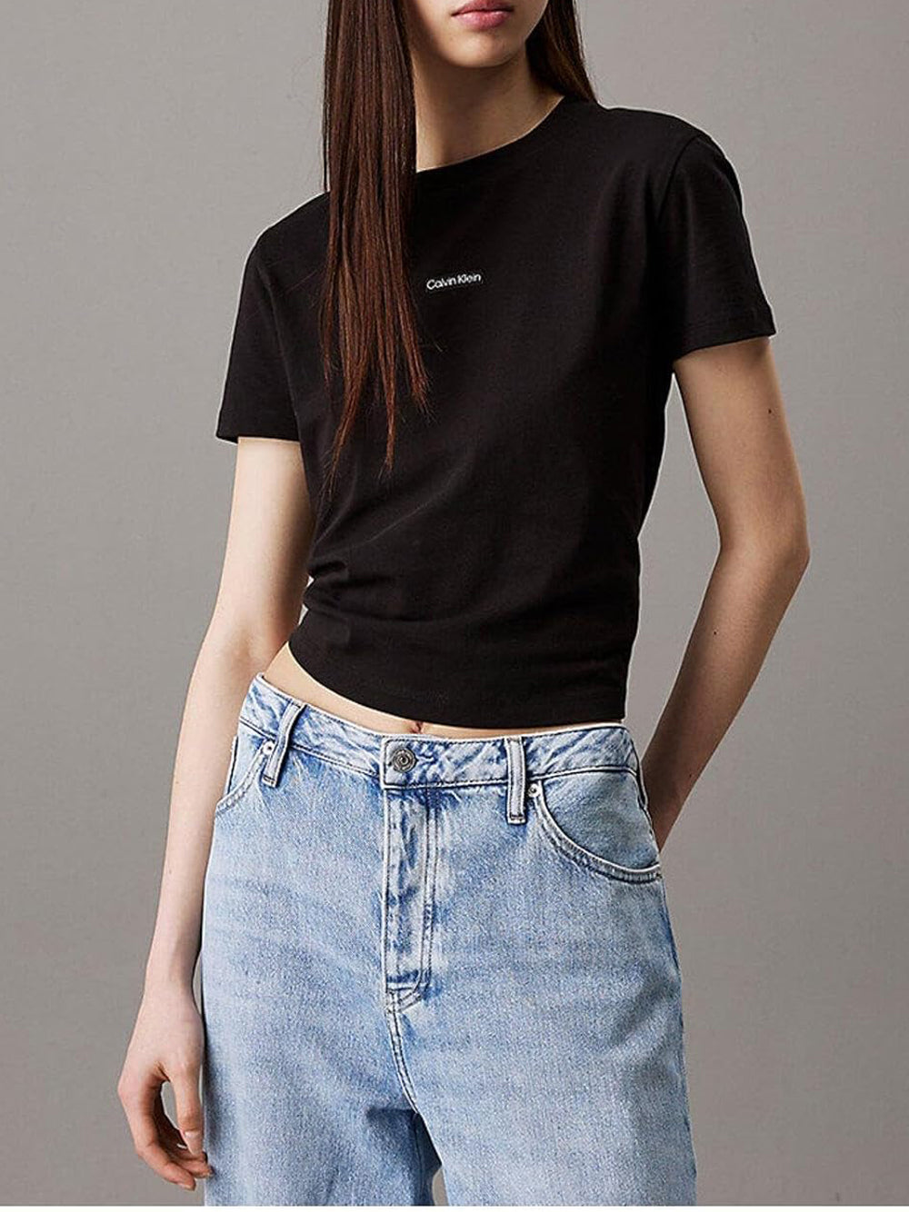 Calvin Klein Calvin Klein Jeans T-shirt Donna Mod. J20J225524 BEH Nero