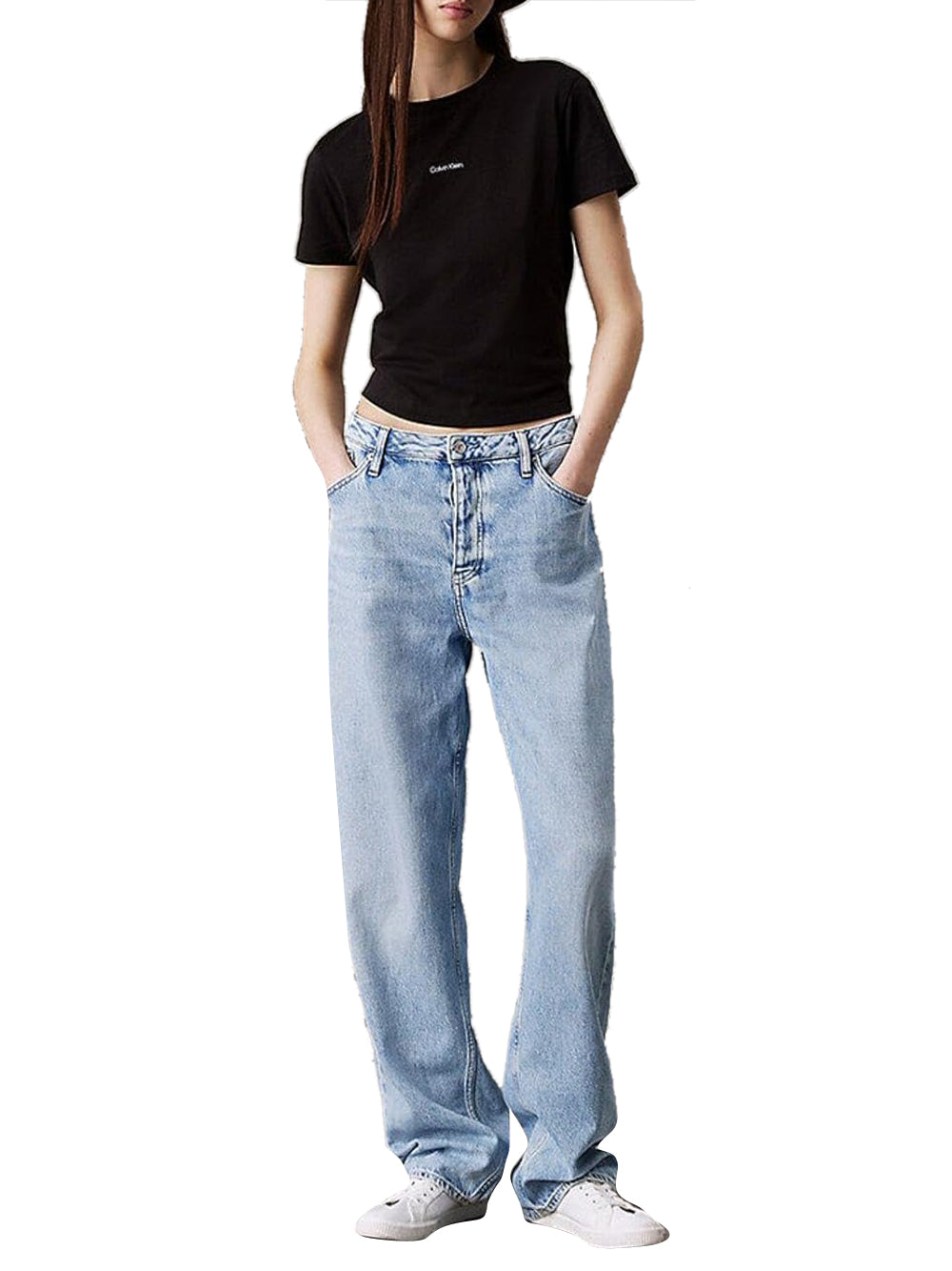 Calvin Klein Calvin Klein Jeans T-shirt Donna Mod. J20J225524 BEH Nero