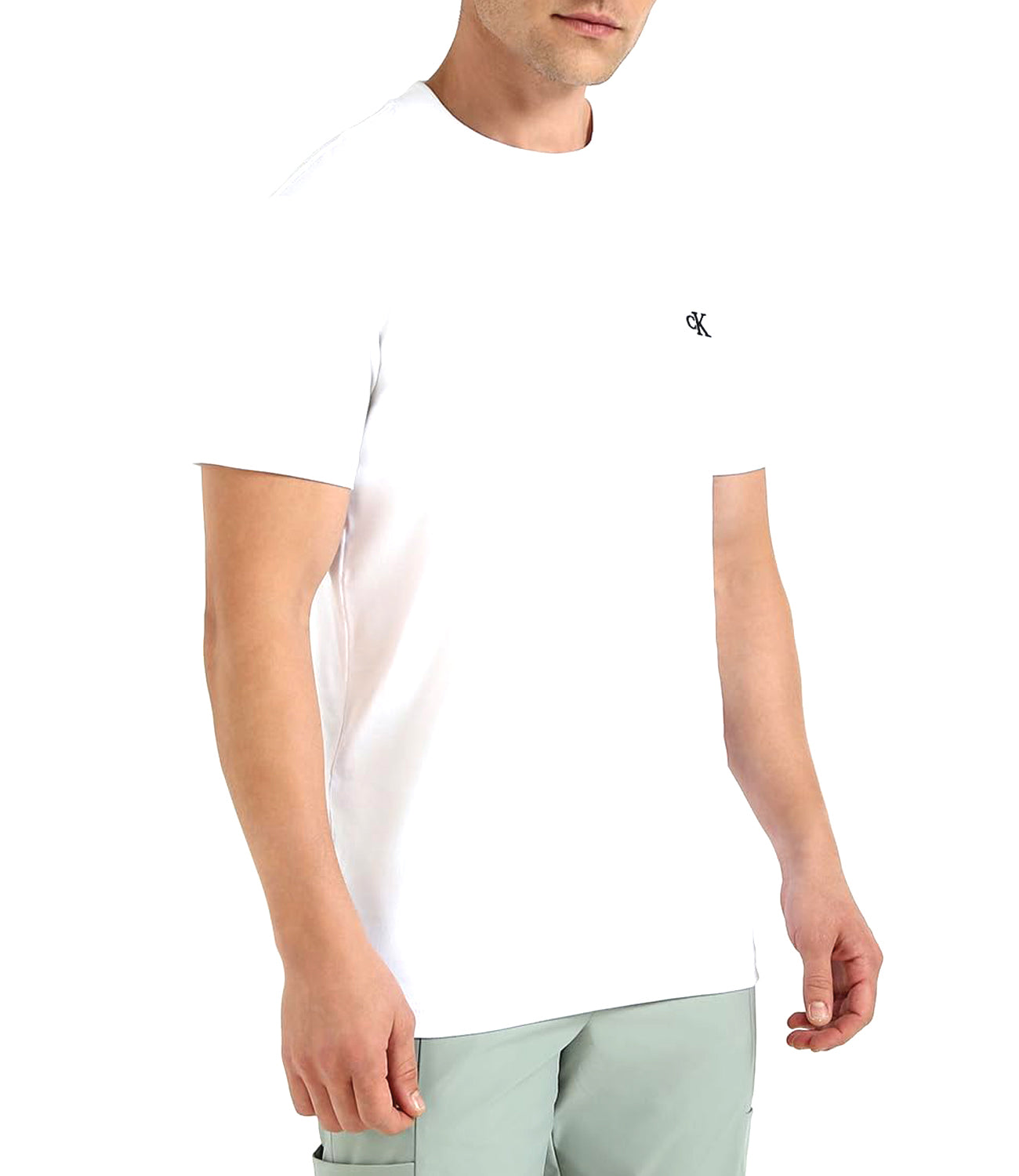 Calvin Klein Calvin Klein Jeans T-shirt Uomo Mod. J30J326683 YAF White Bianco